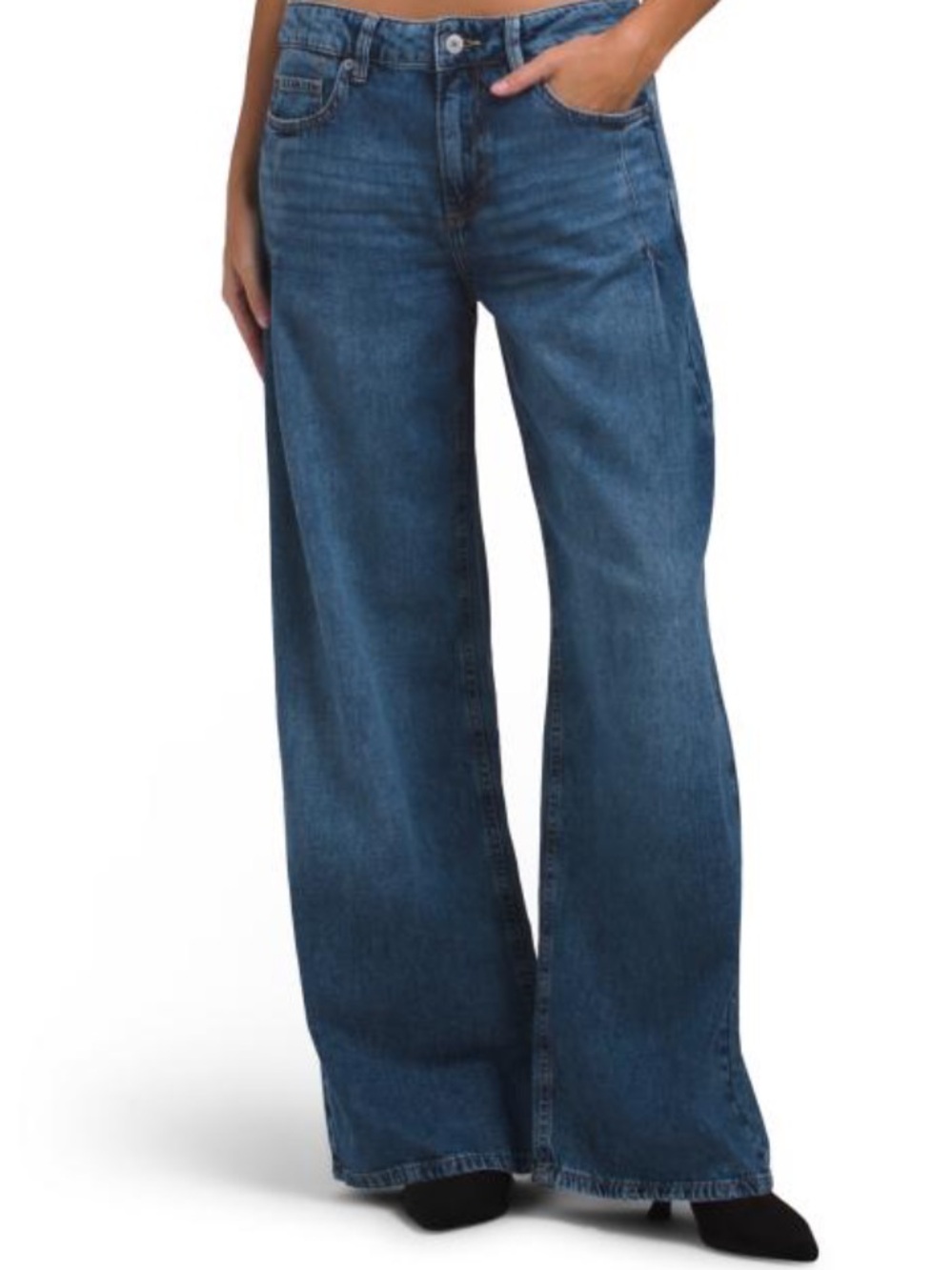 Lucky Brand palazzo Wide Leg High-Rise Women's Jeans - Blue